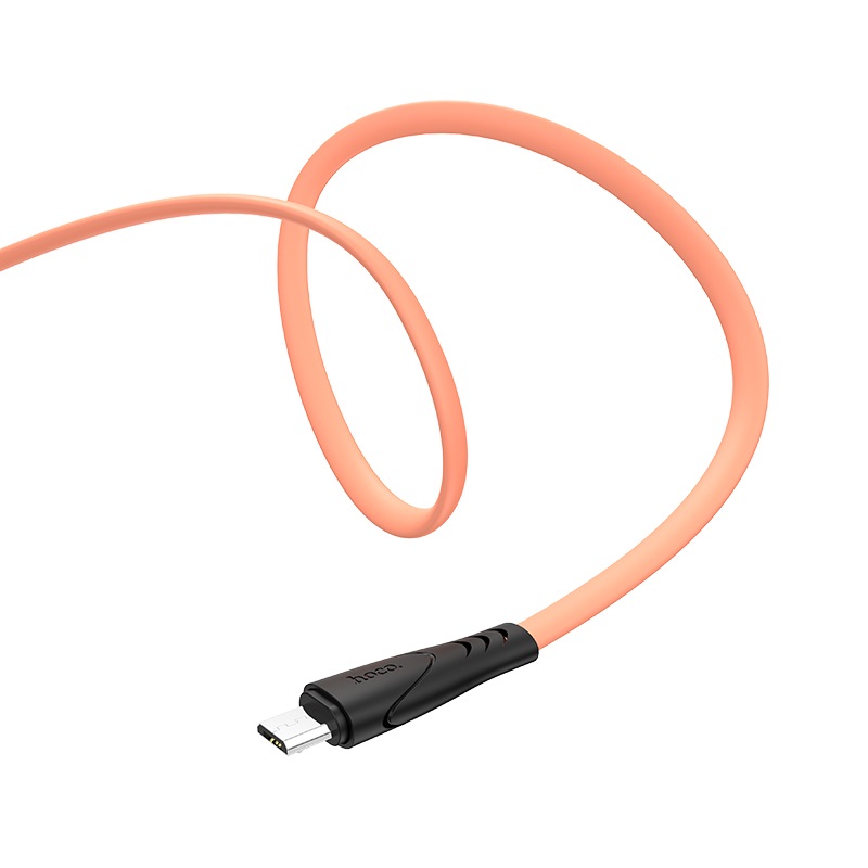 

USB Кабель Micro, HOCO, X42, силиконовый, оранжево-желтый