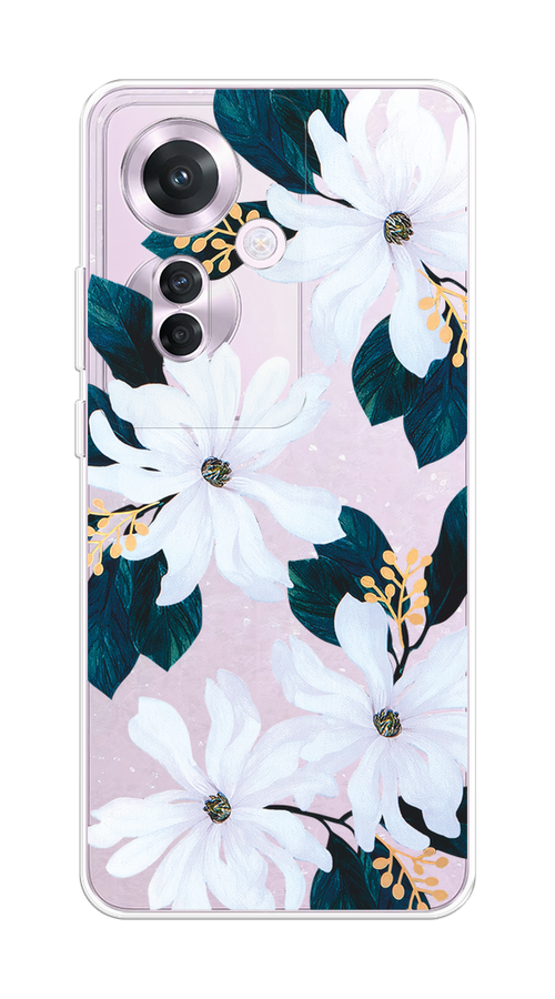 

Чехол на Oppo Reno 11F "Delilah Flower", Зеленый;белый, 2516650-1