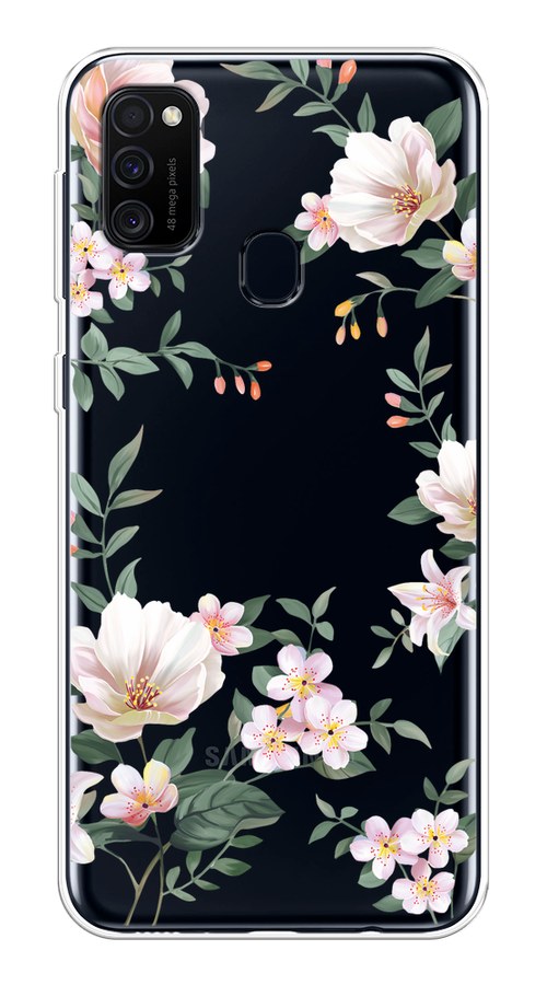 

Чехол на Samsung Galaxy M21/M30s "Beautiful white flowers", 29850-1