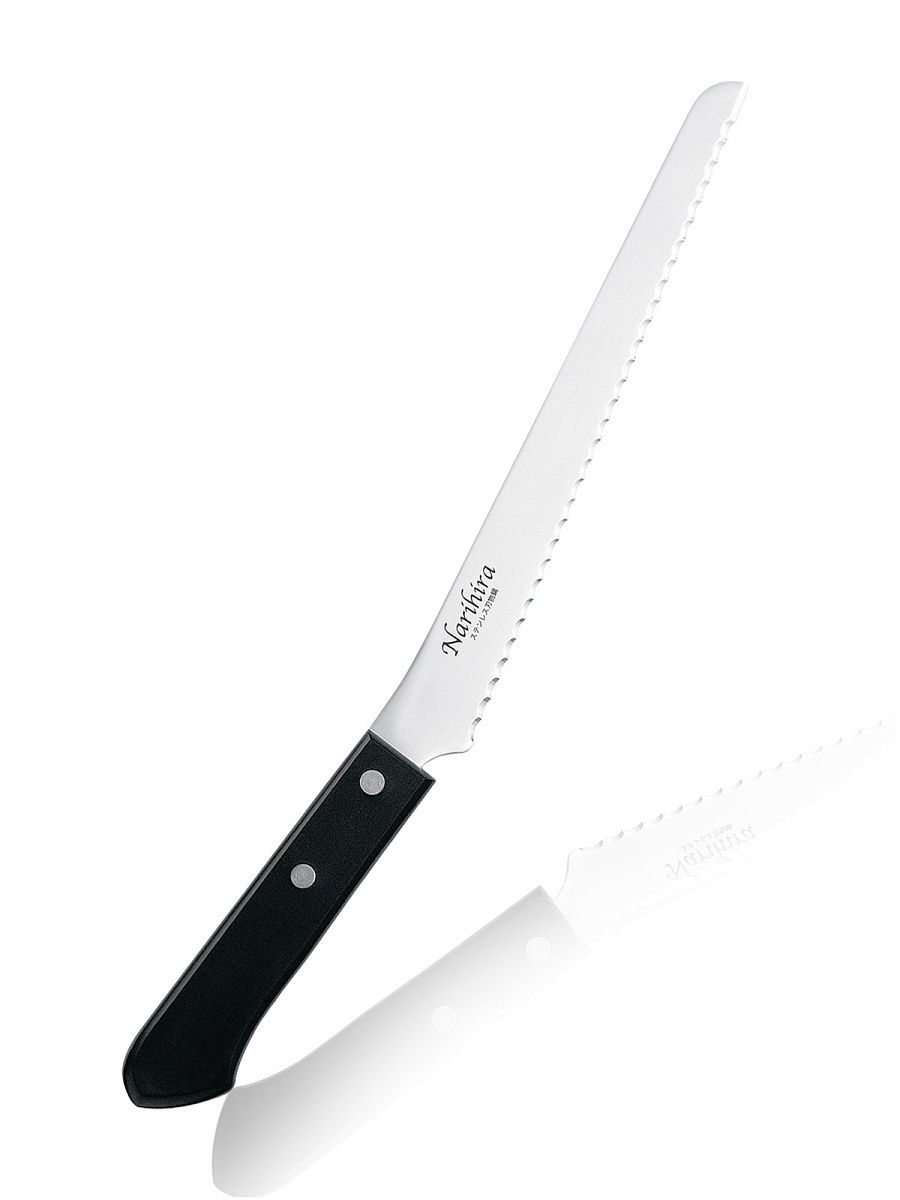 фото Кухонный нож, хлебный нож fuji cutlery, лезвие 20 см, сталь mo-v, япония fc-351.