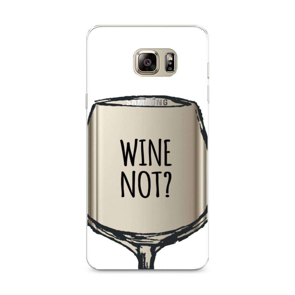 

Чехол на Samsung Galaxy Note 5 "Wine not white", Белый, 23550-6
