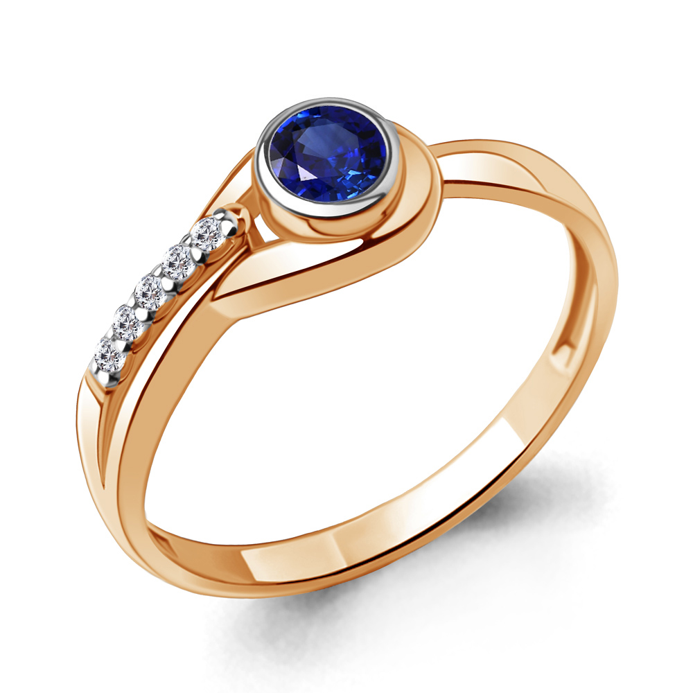 

Кольцо из серебра с фианитом Aquamarine Aquamarine 67433АБ_925_з р, 67433АБ_925_з