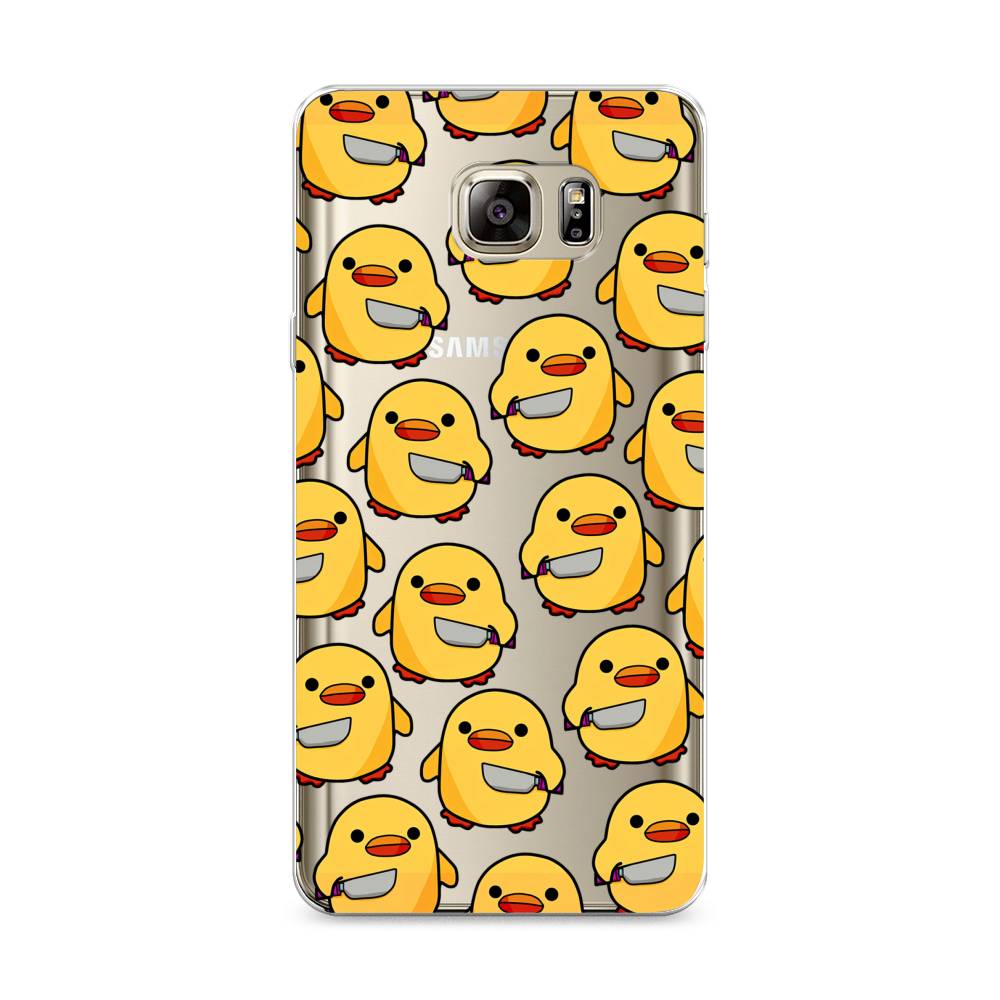 

Чехол на Samsung Galaxy Note 5 "Утка с ножом", Прозрачный;желтый;оранжевый, 23550-1