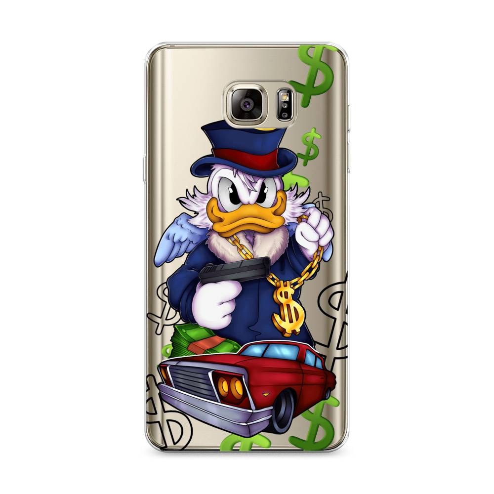 

Чехол на Samsung Galaxy Note 5 "Scrooge McDuck with a Gold Chain", Красный;синий;белый, 23550-6