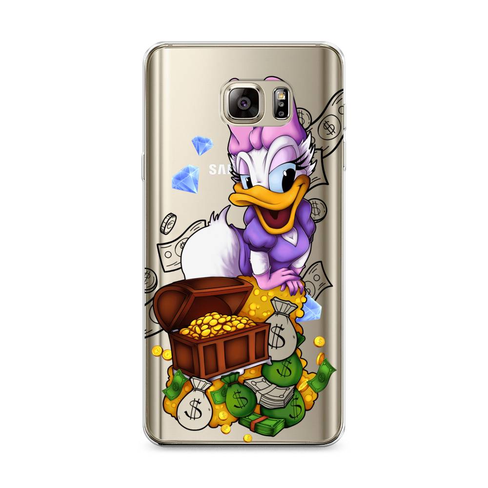 

Чехол на Samsung Galaxy Note 5 "Rich Daisy Duck", Коричневый;белый;фиолетовый, 23550-6