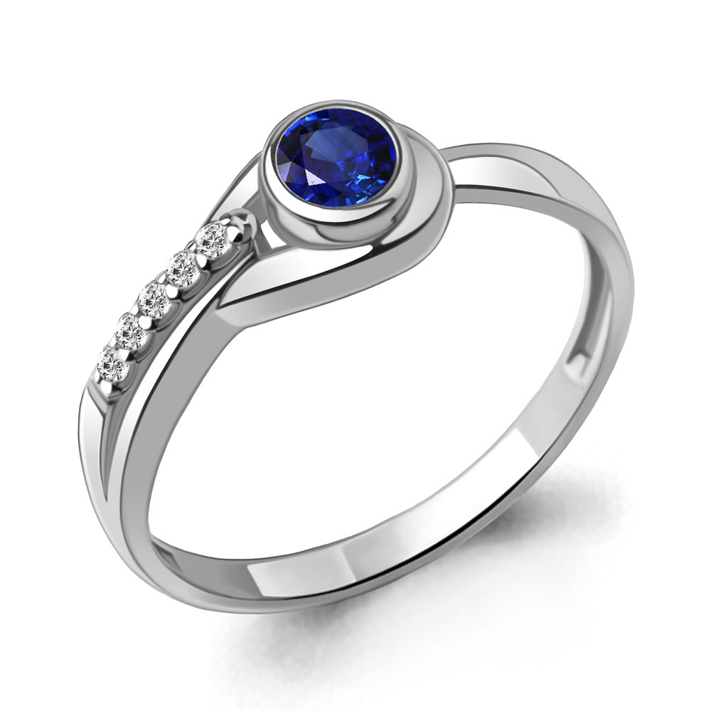 

Кольцо из серебра с фианитом Aquamarine Aquamarine 67433АБ_925_р р. 18,5, 67433АБ_925_р