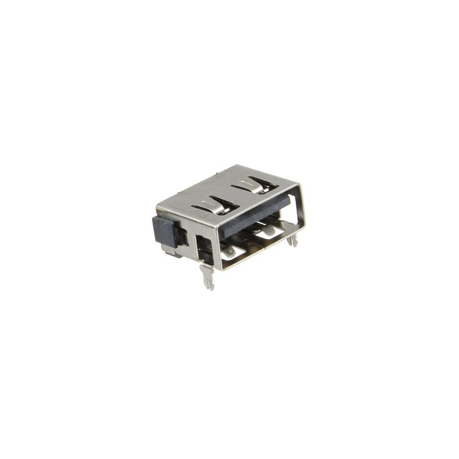 

Разъем USB(G) типа А, версия 2.0, 4 вывода, черный, 6x13x10