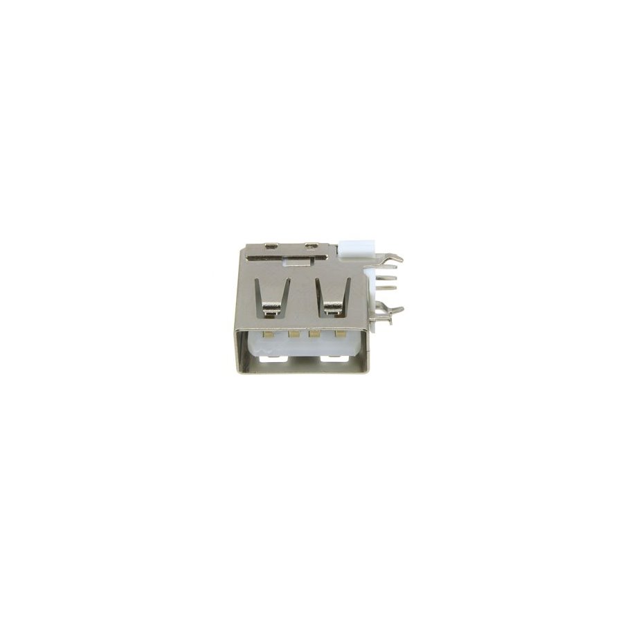 

Разъем USB(G) типа А, версия 2.0, 4 вывода, белый, 6x13x14 угловой