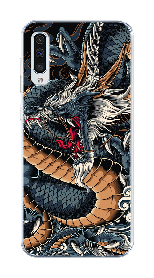 

Чехол на Samsung Galaxy A50/A30S "Japanese Dragon", Коричневый;черный;синий, 28850-1