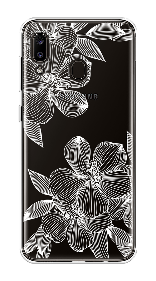 

Чехол на Samsung Galaxy A30/A20 "Крокус", Белый;прозрачный, 27650-1