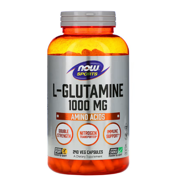 L-Глутамин NOW Sports L-Glutamine 1000 мг - 240 капсул