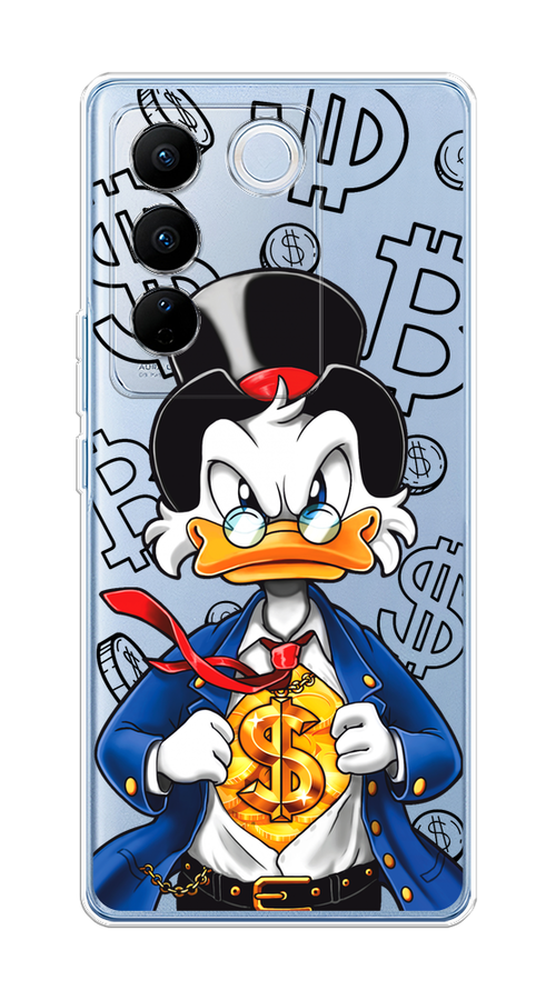 

Чехол на Vivo V27/V27 Pro "Scrooge Goldman", Черный;белый;синий, 268550-1