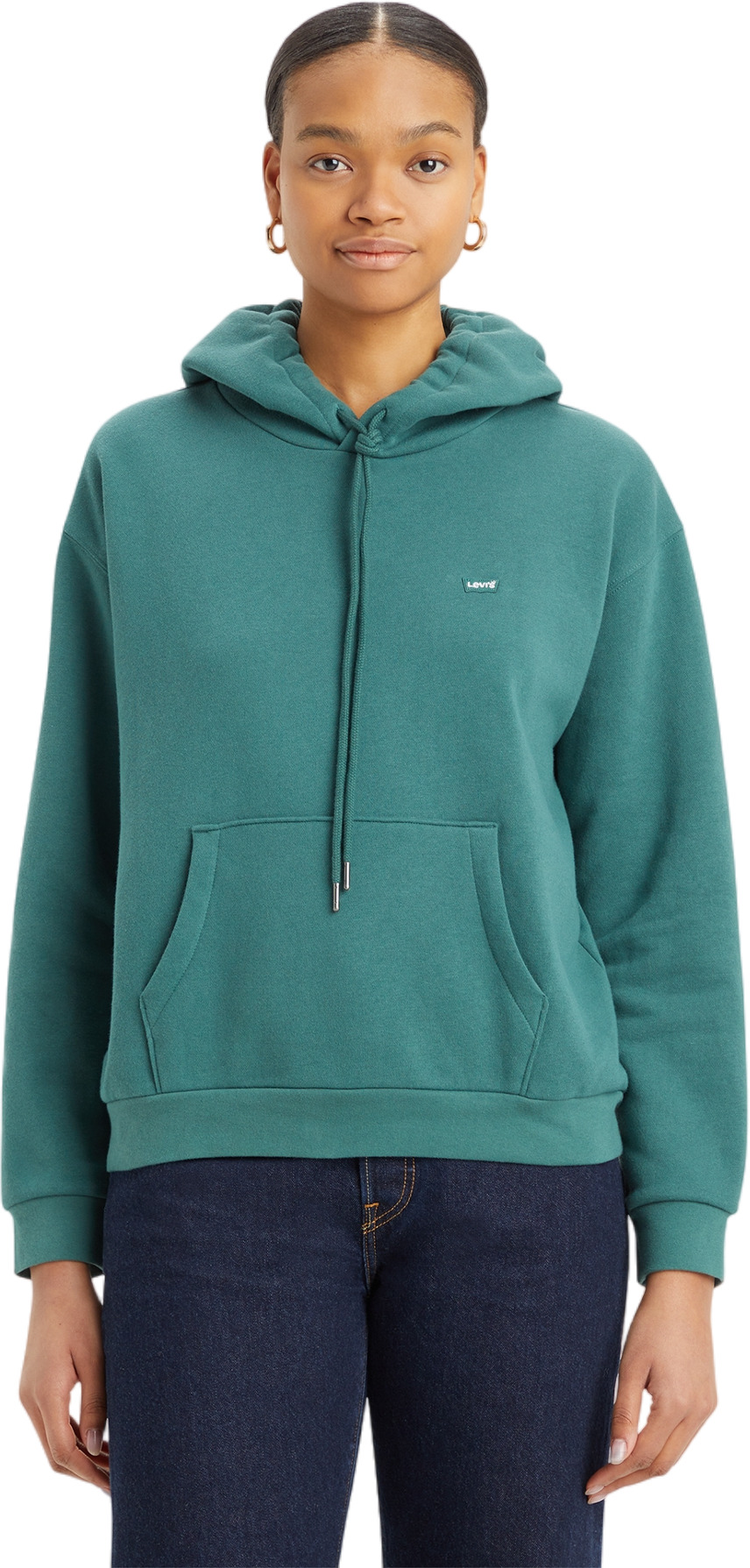 

Худи женское Levi's EVERYDAY HOODIE GREENS зеленое M, Зеленый, EVERYDAY HOODIE GREENS