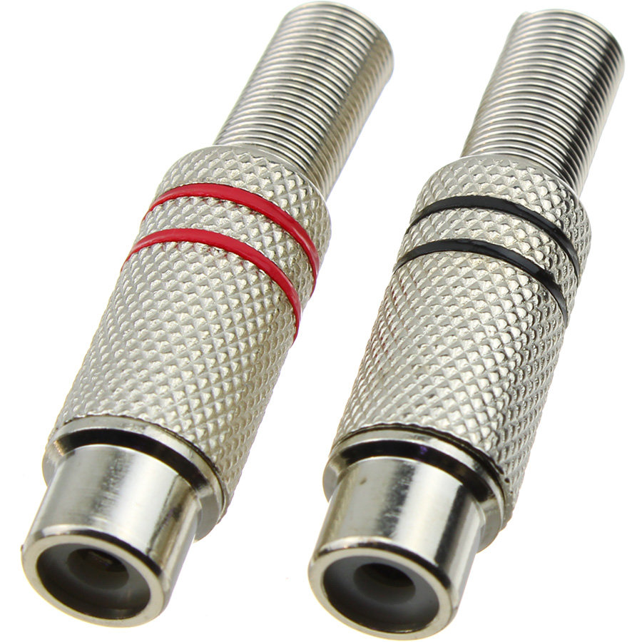 

Разъем RCA(G) metal (2шт), под пайку
