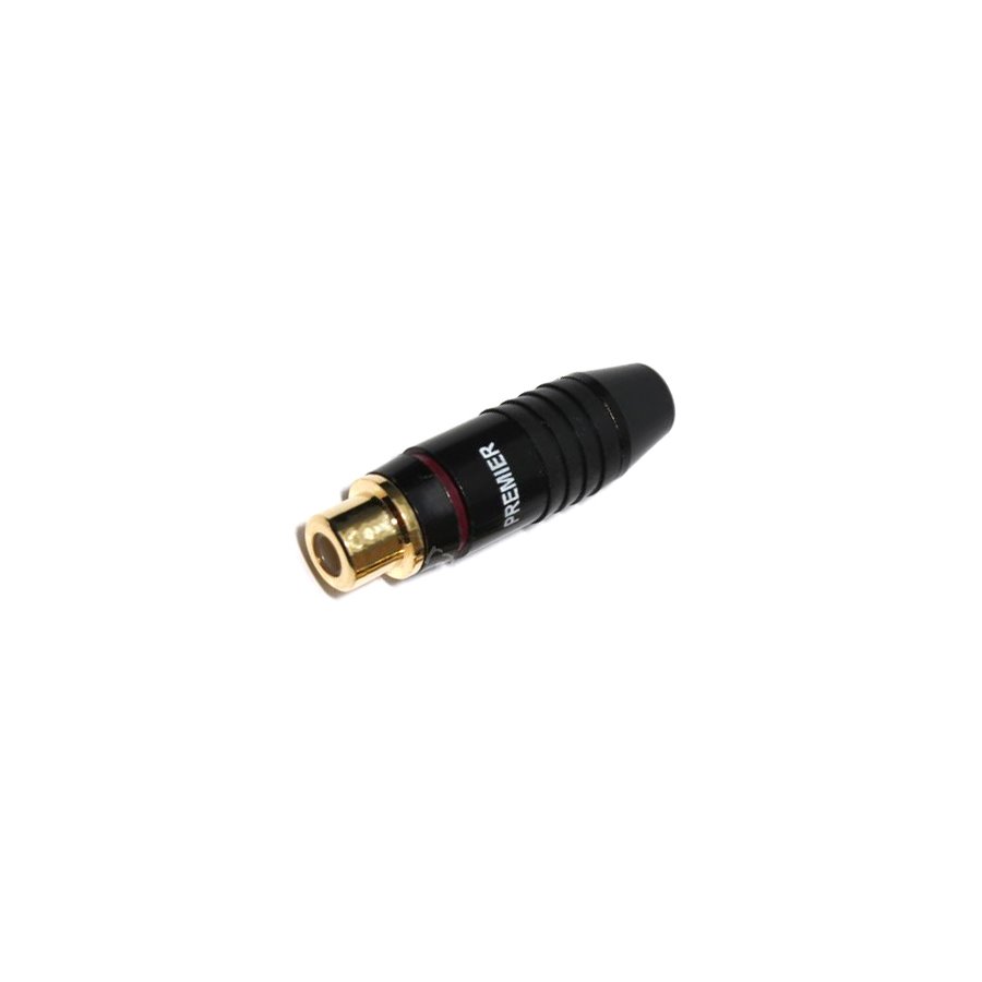 

Разъем RCA(G) metall gold/black Premier (Nakamichi) под пайку