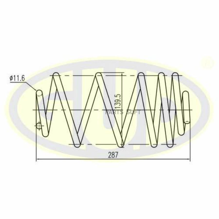 

GUD GCS263484 Пружина передн opl astra h gtc 05-10 1шт