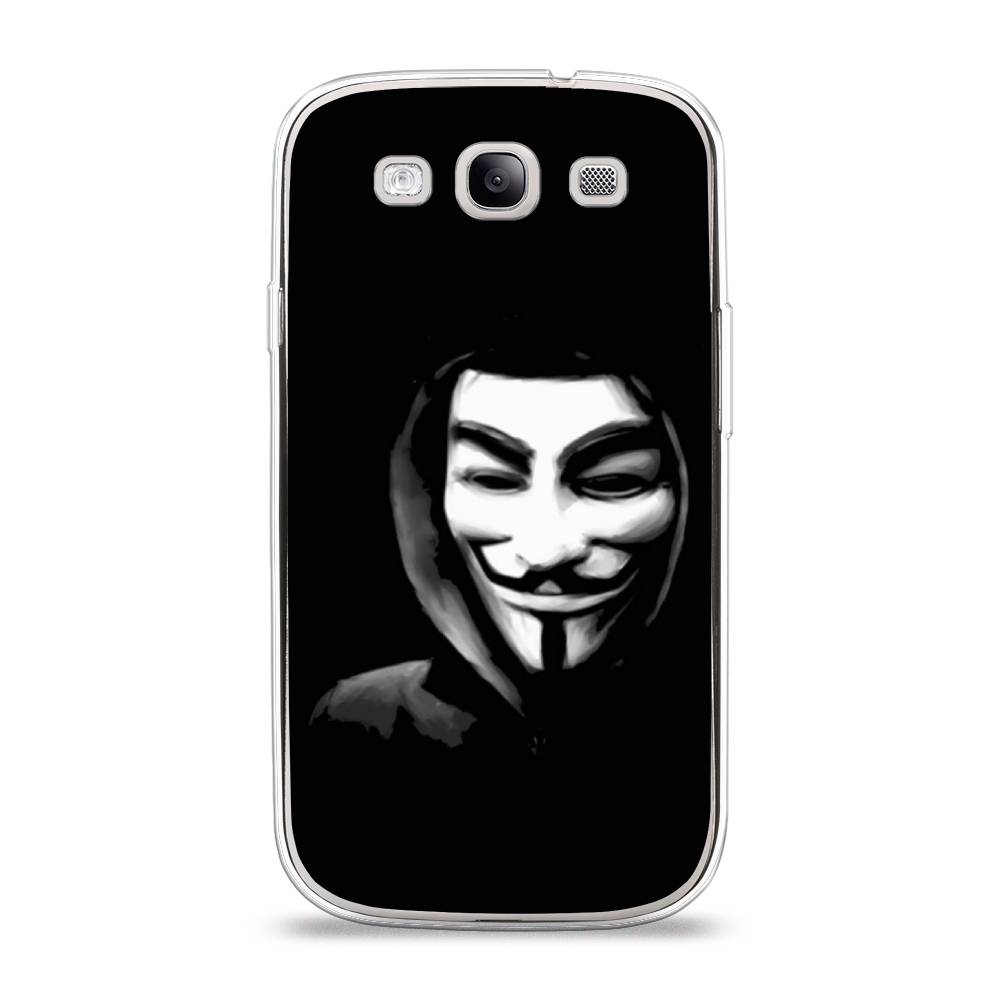 

Чехол Awog на Samsung Galaxy S3 / Самсунг S3 "Анонимус", Черный;серый;белый, 23750-5