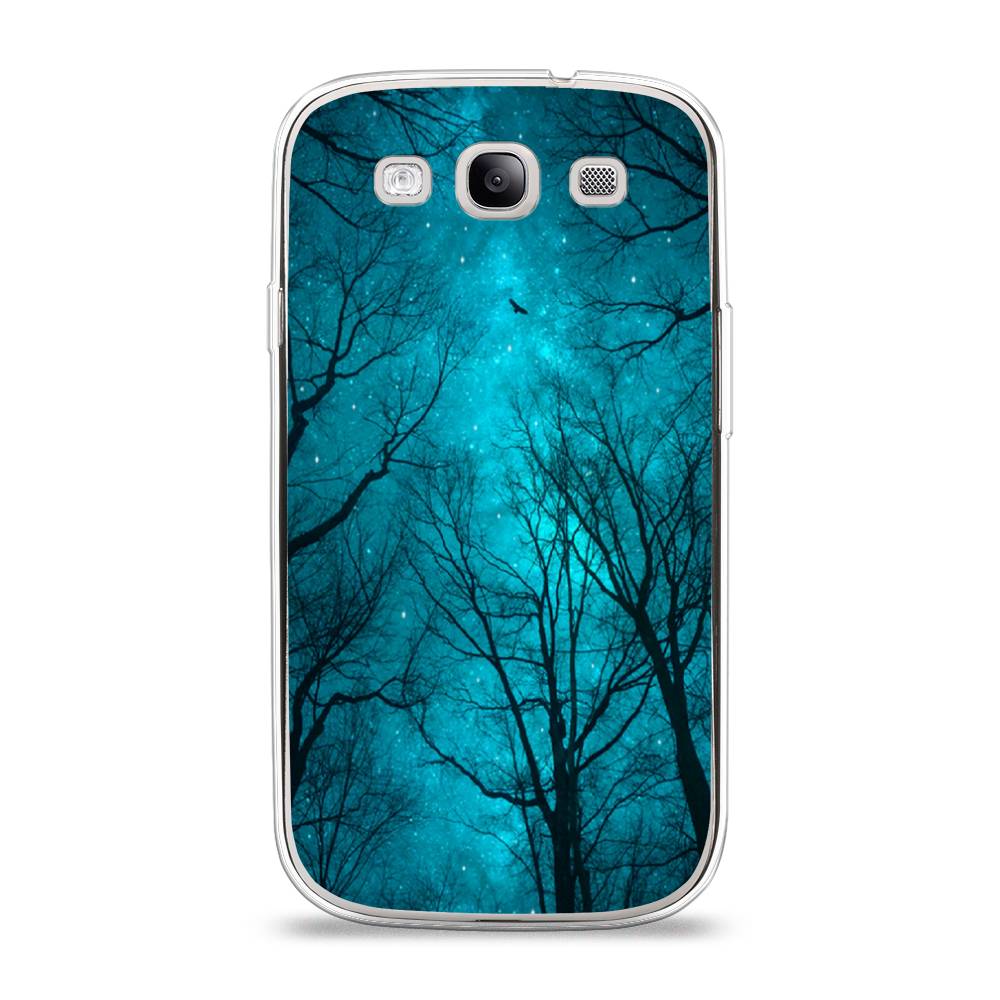 

Чехол Awog на Samsung Galaxy S3 / Самсунг S3 "Сказочный лес", Черный;голубой, 23750-4