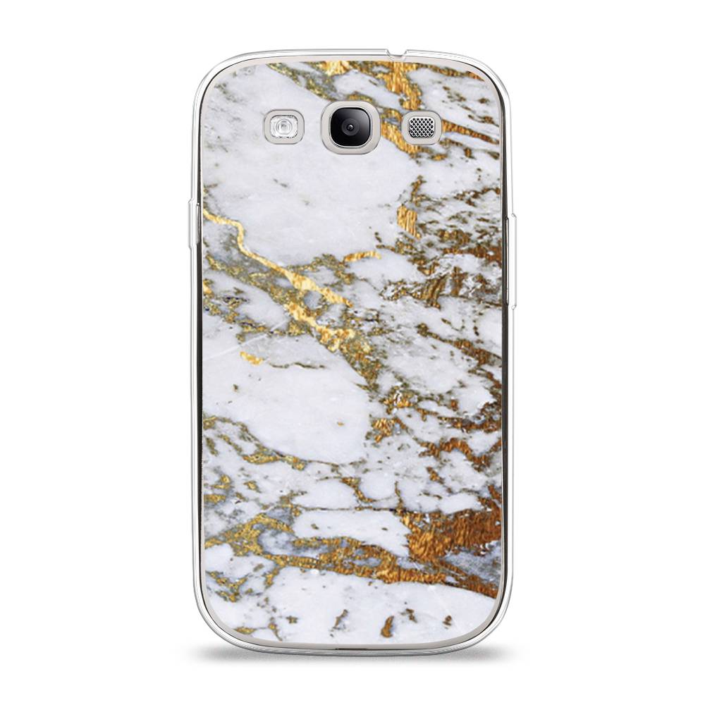 фото Чехол awog "белый мрамор" для samsung galaxy s3