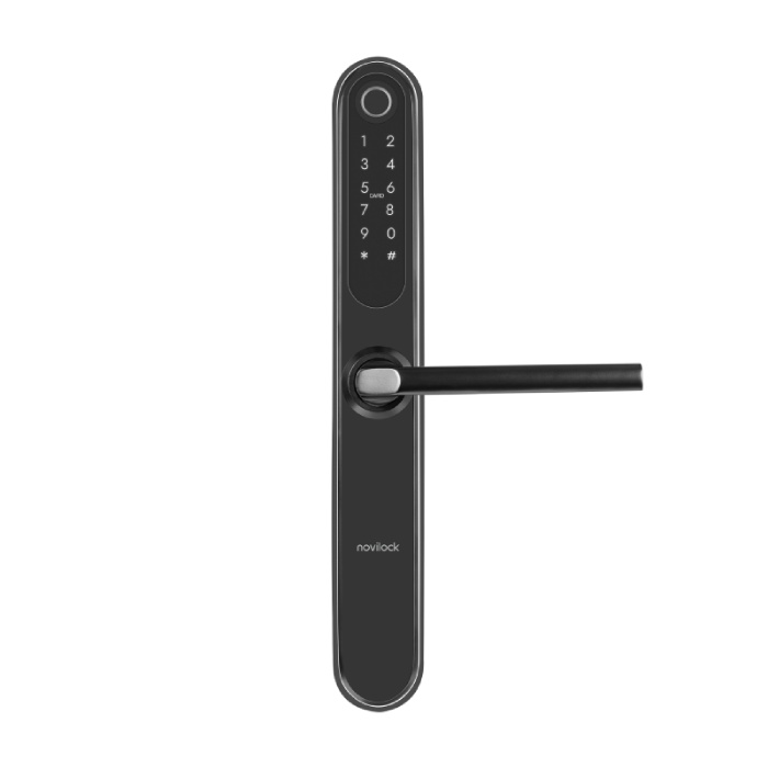 фото Умный электронный замок novilock smart slim black v.4204 с врезным механизмом 3585 v.4931