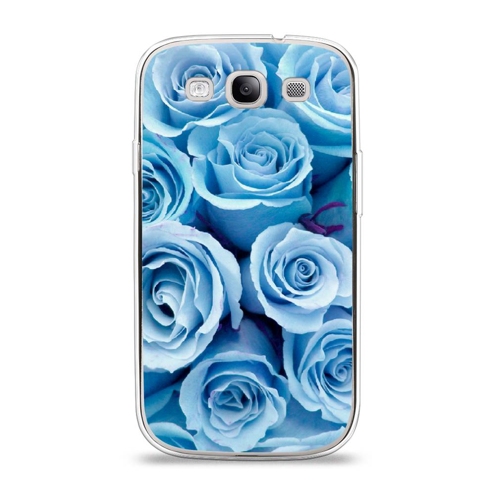 

Чехол Awog на Samsung Galaxy S3 / Самсунг S3 "Лазурные розы", Голубой, 23750-8