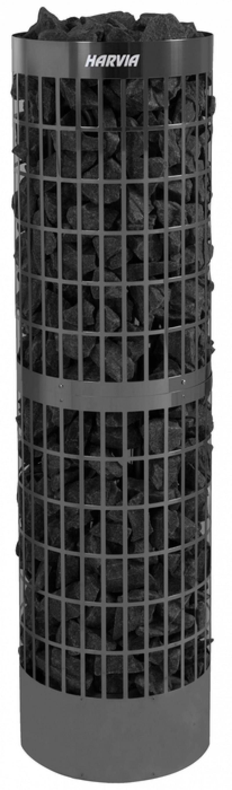 фото Электрическая печь 11 квт harvia cilindro pc100e/135e black steel