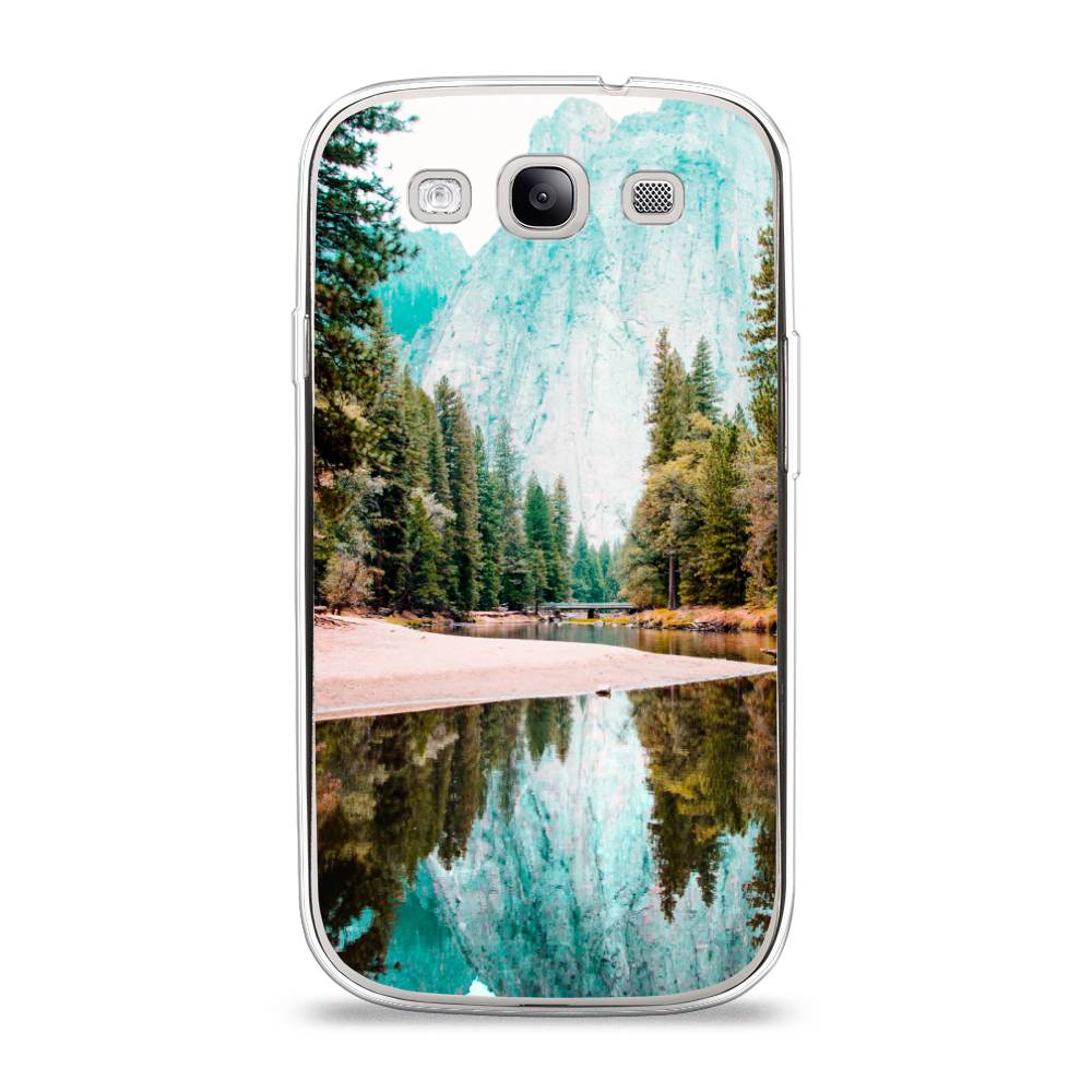 

Чехол Awog на Samsung Galaxy S3 / Самсунг S3 "Горы 11", Зеленый;голубой, 23750-4