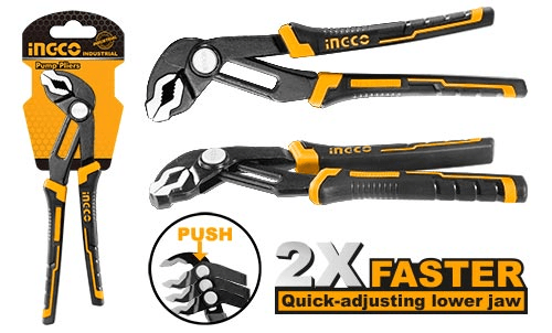 Универсальные переставные клещи INGCO 250мм INDUSTRIAL HPP68258 клещи для профиля knipex