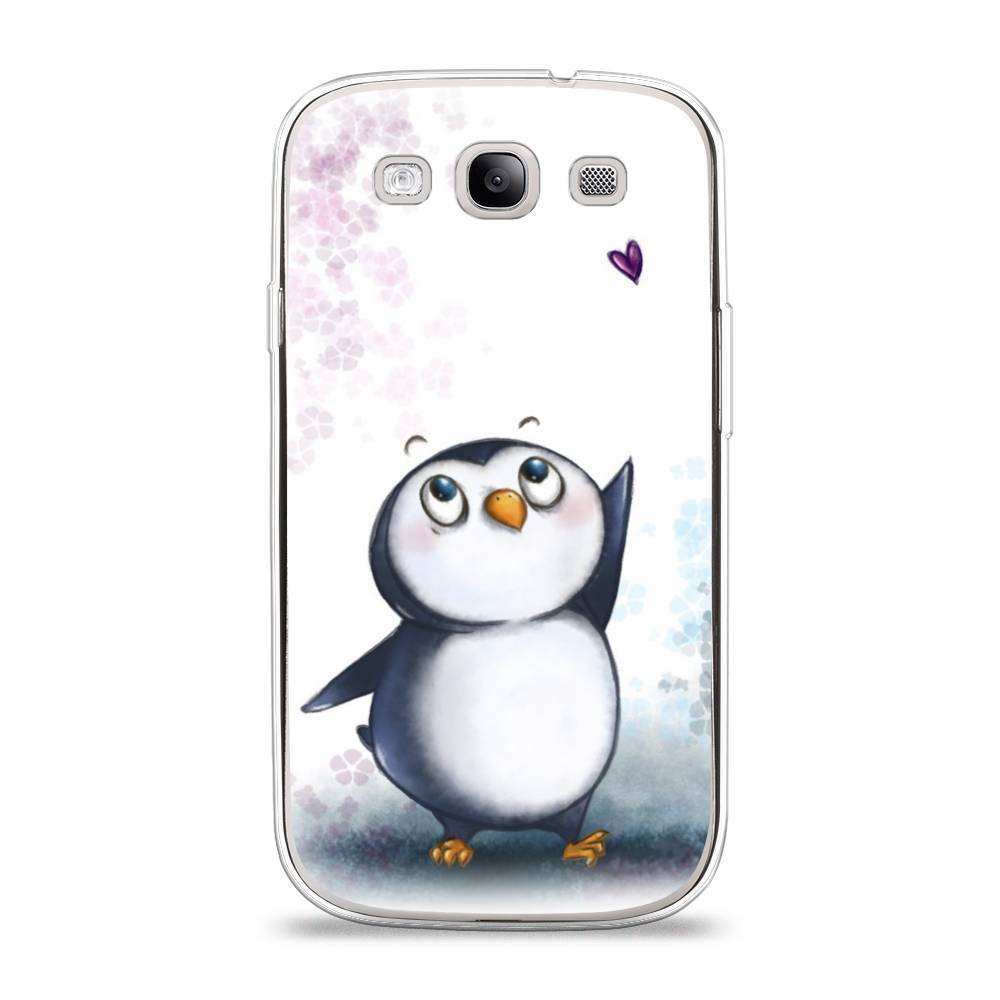 

Чехол Awog на Samsung Galaxy S3 / Самсунг S3 "Пингвин и сердечко", Белый, 23750-1