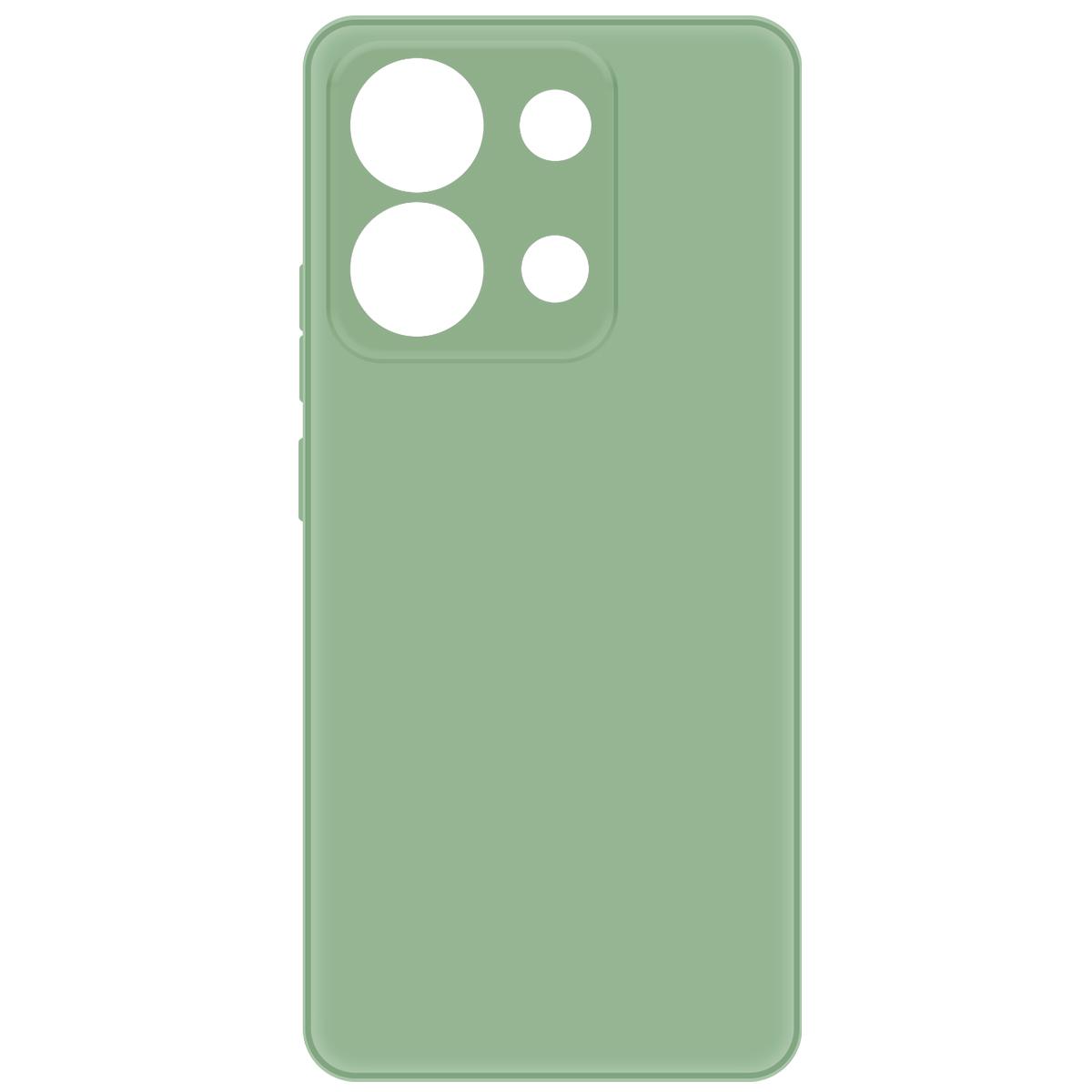 Чехол-накладка Krutoff Silicone Case для Xiaomi Redmi Note 13 4G зелёный
