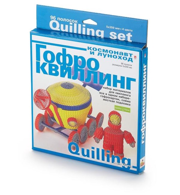 

Набор для гофроквиллинга "Космонавт и луноход", Разноцветный, 2-068/4