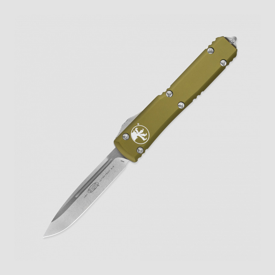 Нож туристический, Microtech, Ultratech, 8,7 см, зеленый