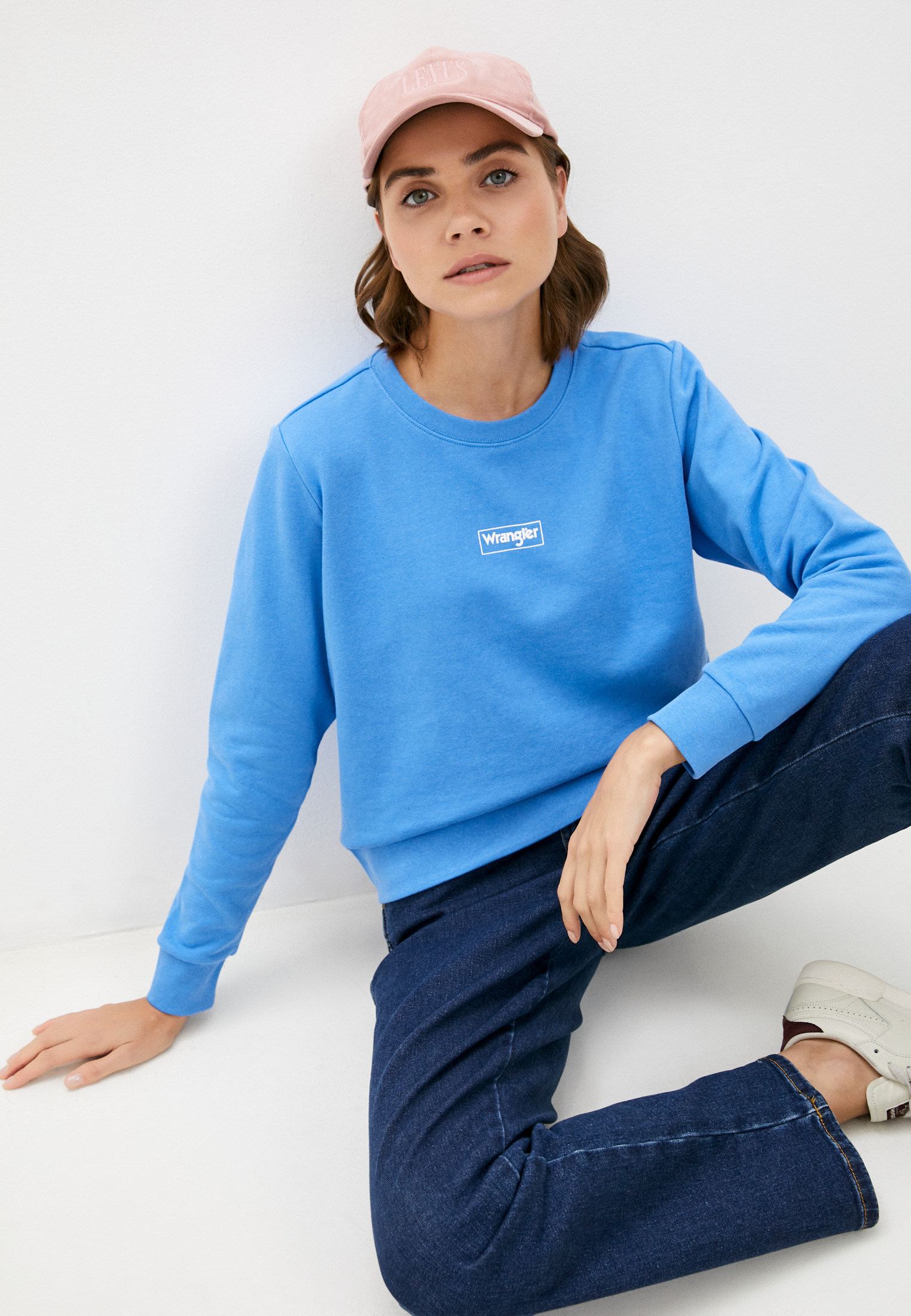 

Свитшот женский Wrangler W6Z0HYB37 синий XS, W6Z0HYB37
