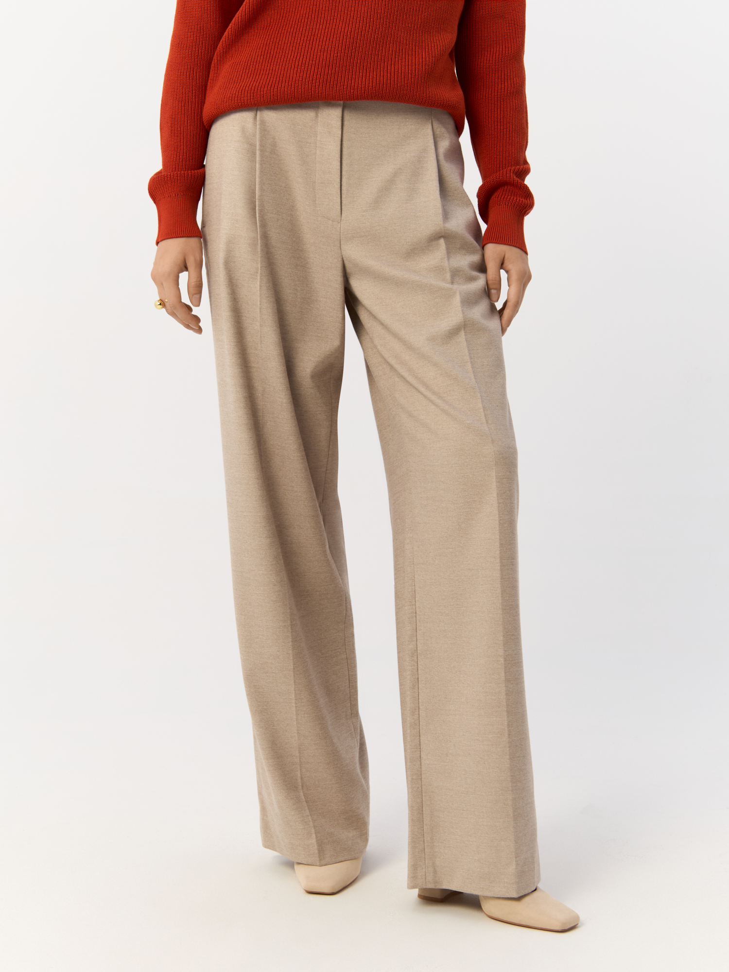 

Брюки женские Gerry Weber 220042-31375-905440-34 бежевые 34, Бежевый, 220042-31375