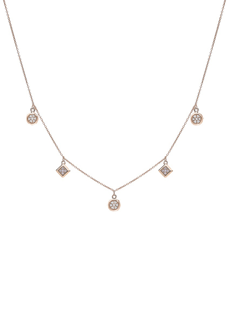 

Колье из серебра 40 см Kari Jewelry Ср925П-870303040, фианит, Ср925П-870303040