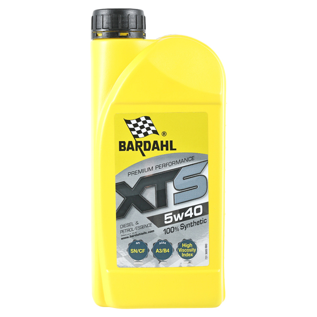 Моторное масло BARDAHL XTS A3/B4, API SN/CF синтетическое 5W40 1л