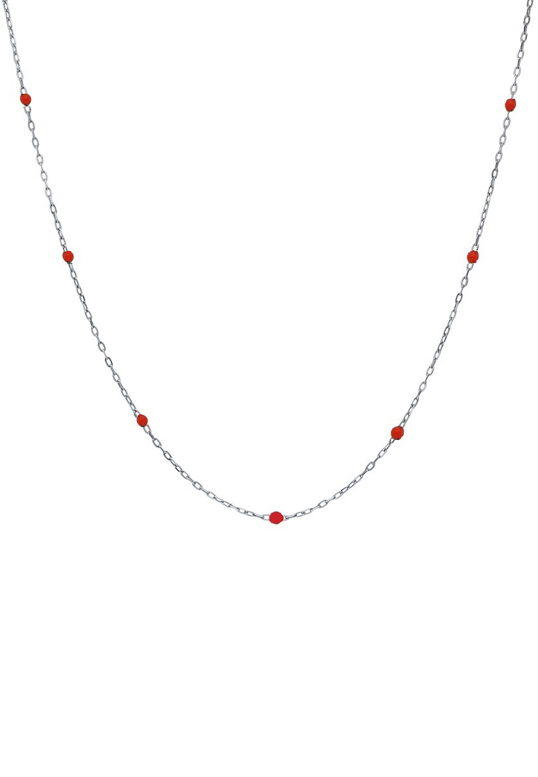 

Ожерелье из серебра 40 см Kari Jewelry Ср925Р-874504040Э13, эмаль, Ср925Р-874504040Э13