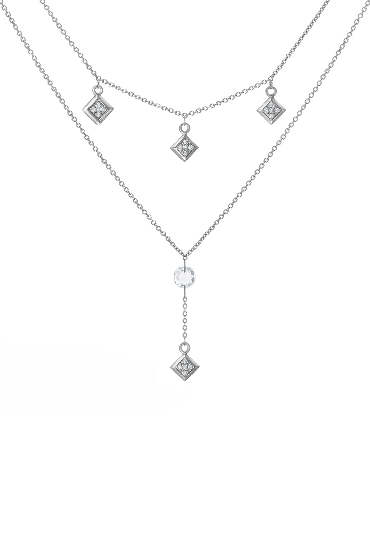 

Колье-галстук из серебра 40 см Kari Jewelry Ср925Р-872203040, фианит, Ср925Р-872203040