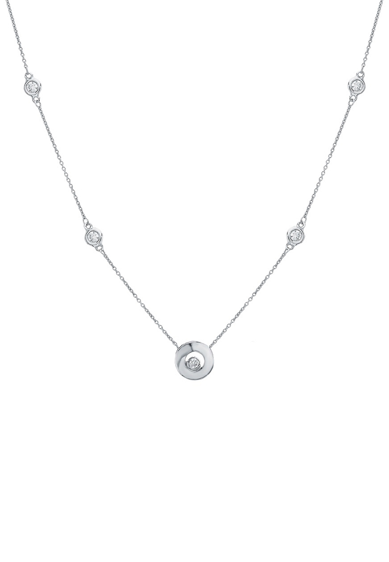 

Колье из серебра 40 см Kari Jewelry Ср925Р-871603040, фианит, Ср925Р-871603040