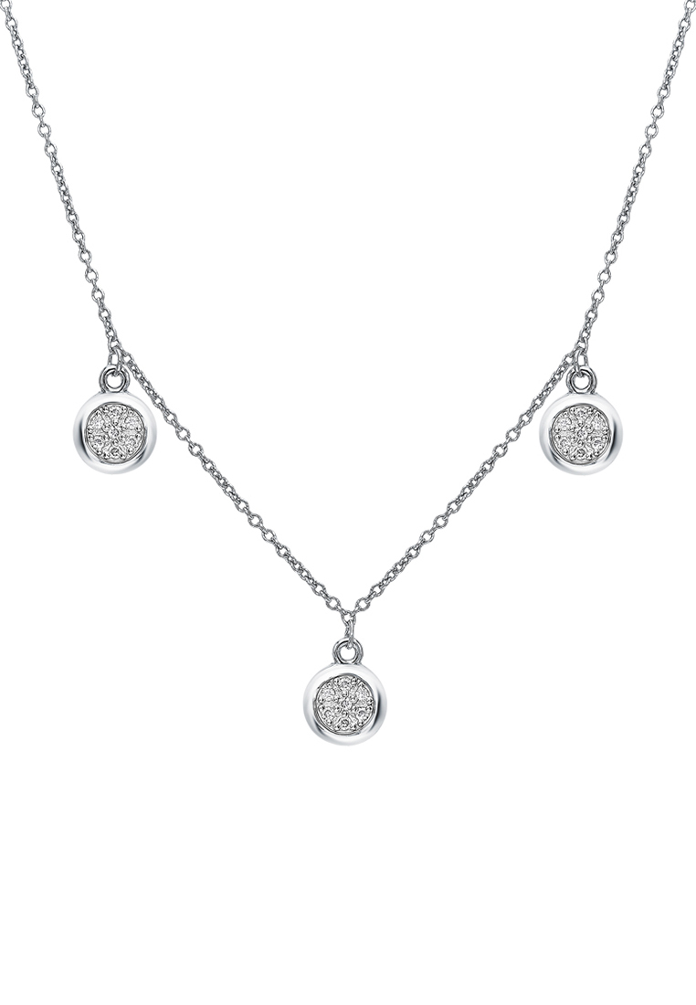 Колье из серебра с фианитом 40 см Kari Jewelry Ср925Р-870803040