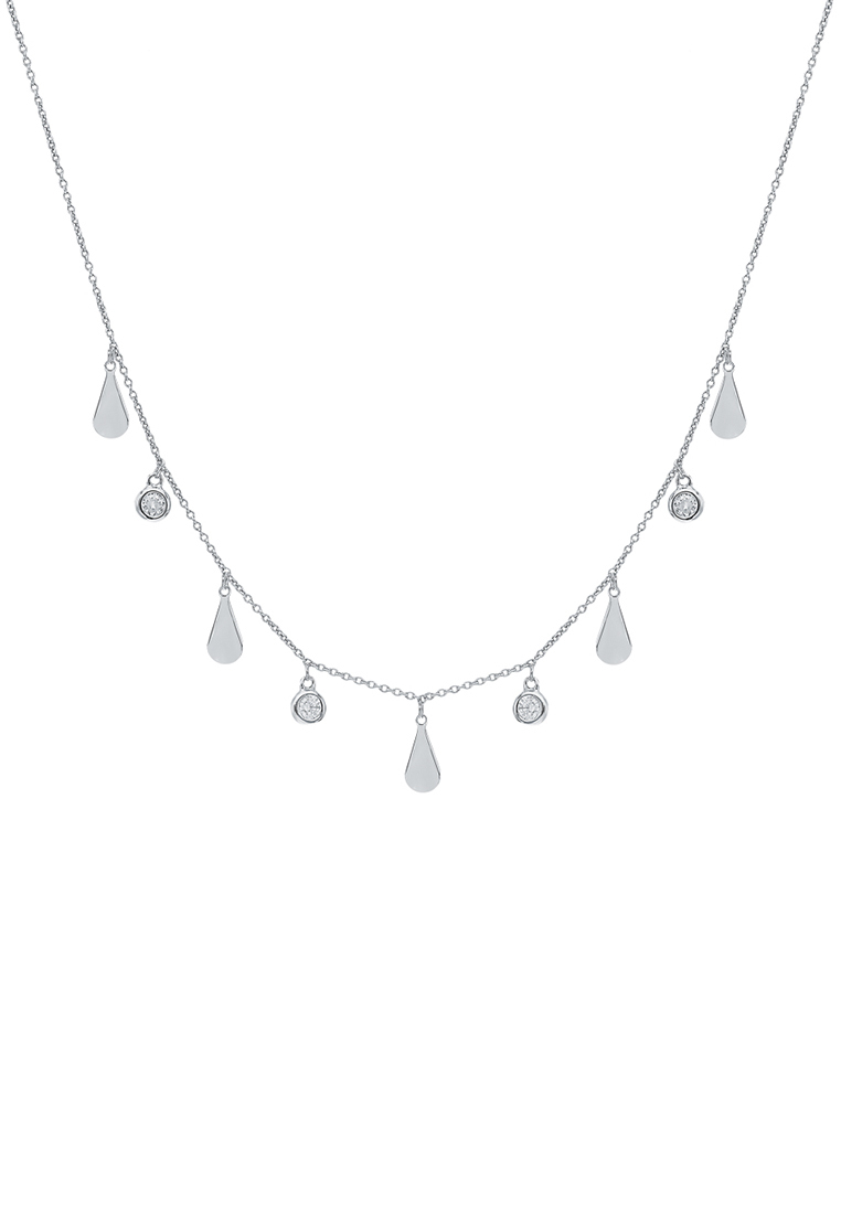 

Колье из серебра 40 см Kari Jewelry Ср925Р-870703040, фианит, Ср925Р-870703040
