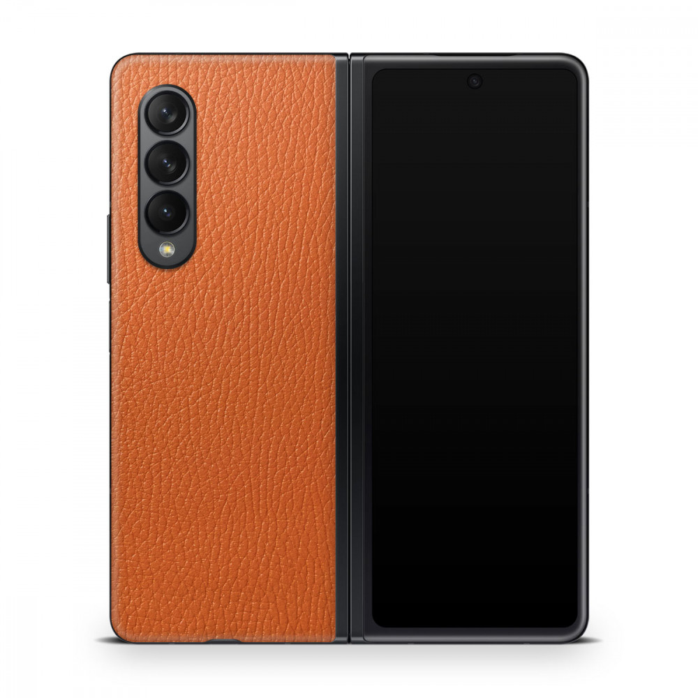 

Наклейка Glueskin из натуральной кожи CLASSIC для Samsung Galaxy Z Fold 4, Оранжевый