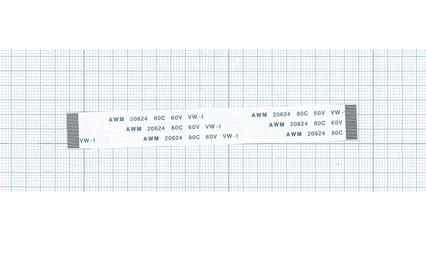 Шлейф интерфейсный OEM 24pin, шаг 0,8мм, длина 10см (100162661V)