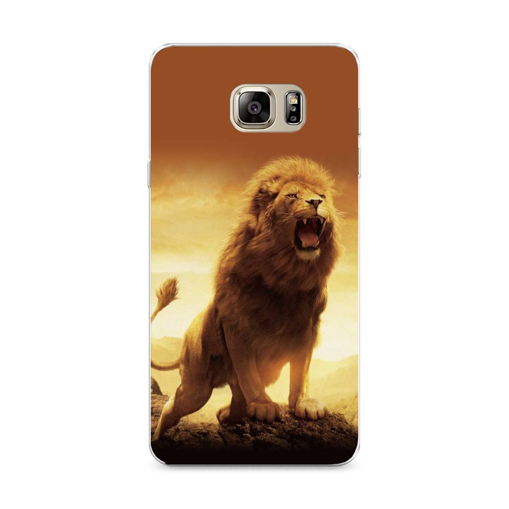 

Чехол на Samsung Galaxy Note 5 "Львиный рык", Коричневый;желтый;оранжевый, 23550-1