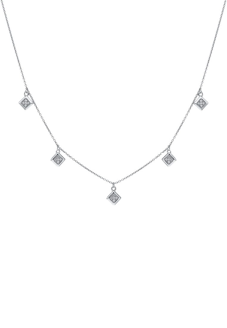 

Колье из серебра 40 см Kari Jewelry Ср925Р-870103040, фианит, Ср925Р-870103040