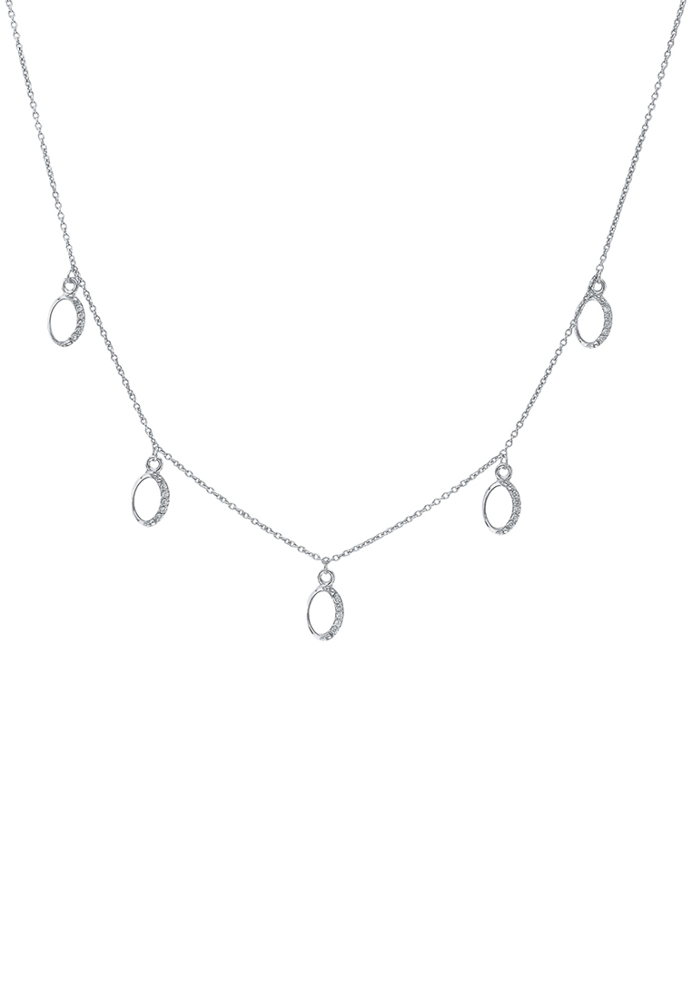 

Колье из серебра 40 см Kari Jewelry Ср925Р-870003040, фианит, Ср925Р-870003040