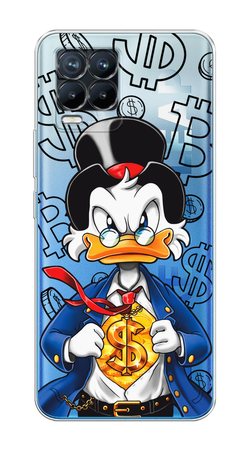

Чехол на Oppo Realme 8/8 Pro "Scrooge Goldman", Черный;белый;синий, 255550-1