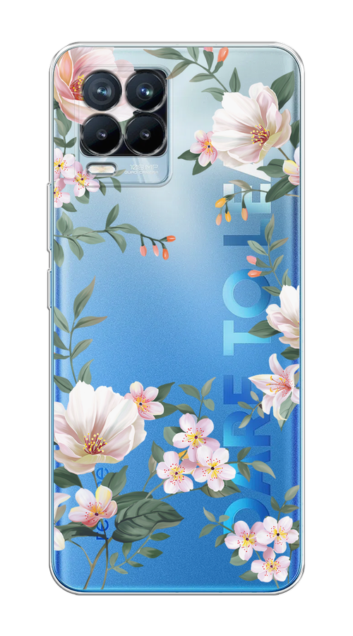 

Чехол на Oppo Realme 8/8 Pro "Beautiful white flowers", 255550-1