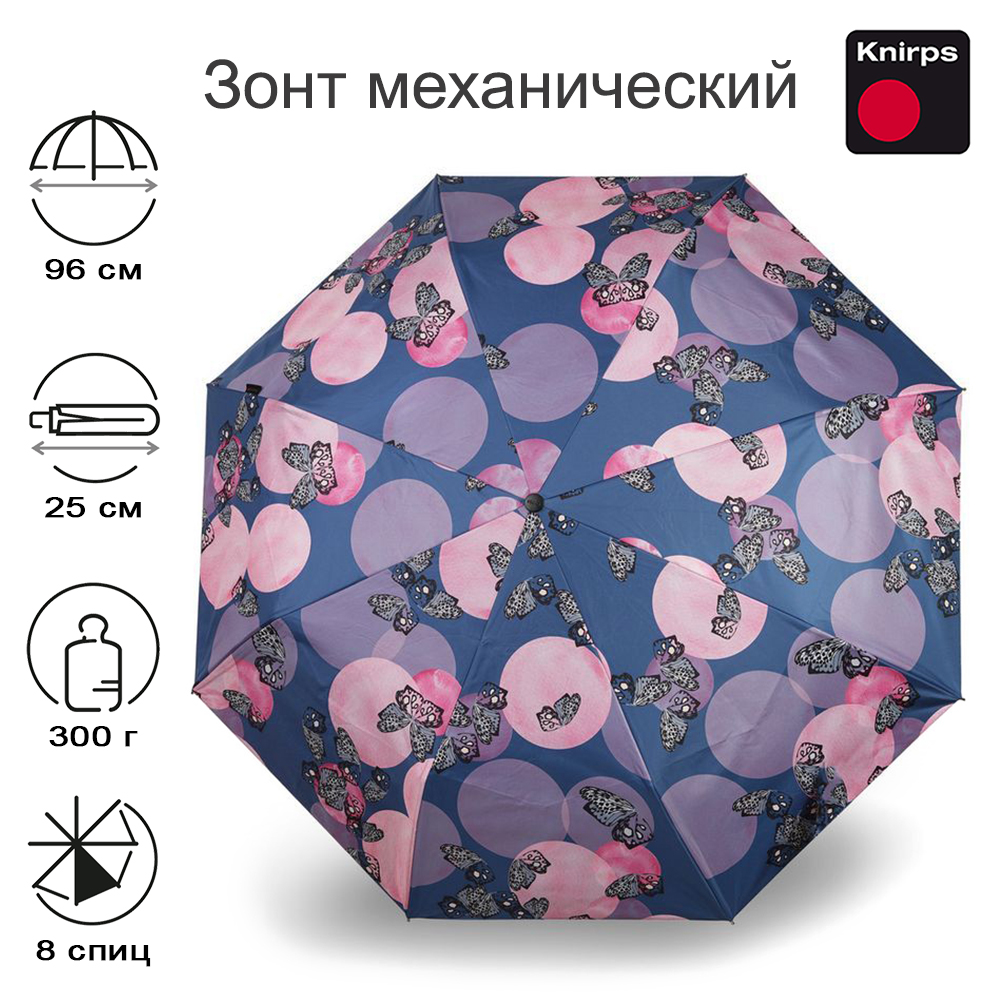 Зонт женский Knirps C051 Medium Manual 2airial ocean 4145₽