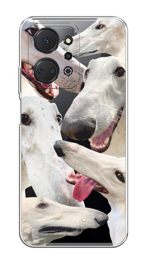 

Чехол на Honor X7A/X7A Plus "Собака с длинным носом", Белый;бежевый;розовый, 6120650-1
